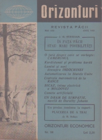 Orizonturi - Revista Pacii, Mai 1959