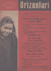 Orizonturi - Revista Pacii, Ianuarie 1961