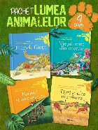 Pachet Lumea animalelor (4 volume): 1. Primele fiinte; 2. Tigri si alte carnivore; 3. Vietuitoare din oceane; 