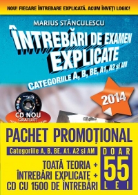 Pachet PROMO:Noul cod rutier 2014 +Intrebari explicate+CD