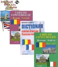 Pachet promotional editura POLARIS - Invatati engleza rapid (contine CD cu pronuntia lectiilor). Ghid de conversatie roman-italian. Ghid de conversatie roman-spaniol. Dictionar roman-francez/francez-roman (4 carti)