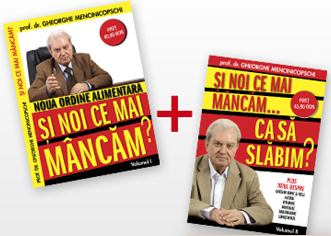 Pachet promotional Dr. Menci 2 volume: 1. Noua ordine alimentara - Si noi ce mai mancam?; 2. Si noi ce mai mancam... ca sa slabim?