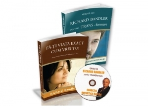 Pachet promotional Richard Bandler (2 carti+cadou DVD): 1. Fa-ti viata cum vrei tu; 2.Ghidul de transformare BANDLER