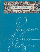 Pagini istorico filologice