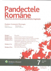 Pandectele Romane (nr.7 iulie / 2009)