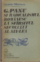 G. Panu si Radicalismul Romanesc la Sfirsitul Secolului al XIX-lea