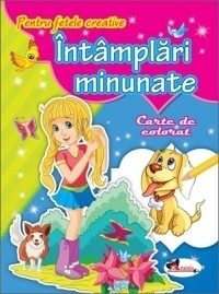 Pentru fetele creative - Intamplari minunate. Carte de colorat