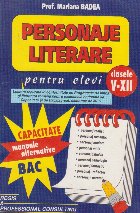 Personaje literare Pentru elevi clasele