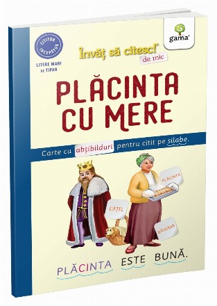 Placinta cu mere. Carte cu abtibilduri pentru citit pe silabe