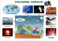 Poluarea aerului si efectele lui (plansa scolara, 700x1000 mm)