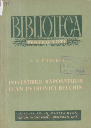 Povestirile raposatului Ivan Petrovici Belchin