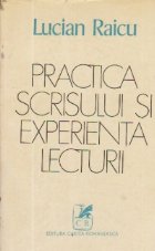 Practica scrisului experienta lecturii