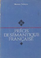 Precis semantique francaise Semantica franceza