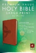 Premium Value Slimline Bible-NLT-Large Print Cross