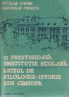 prestigioasa institutie scolara Liceul filologie