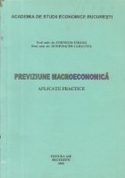 Previziune macroeconomica - Aplicatii practice