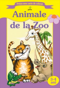 Prima mea carte de colorat - Animale de la Zoo