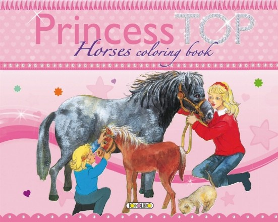 Princess Top - Horses coloring book 2