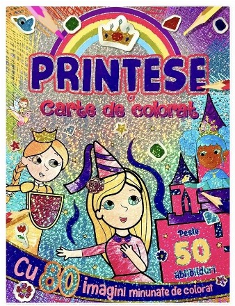 Prinţese : carte de colorat