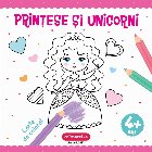 Prinţese şi unicorni carte colorat