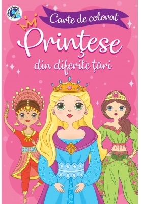 Printese din diferite tari. Carte de colorat