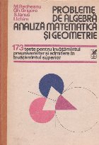 Probleme algebra analiza matematica geometrie