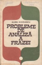 Probleme analiza frazei