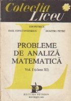 Probleme analiza matematica Volumul Clasa