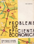 Probleme de eficienta economica - Sistematizare si urbanism