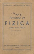 Probleme fizica pentru clasele VIII