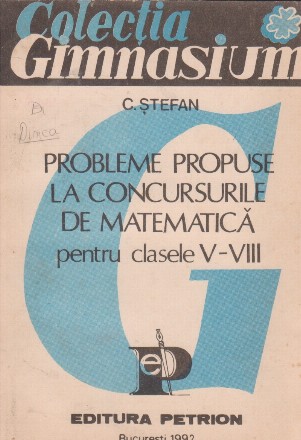 Probleme propuse la concursurile de matematica pentru clasele V-VIII