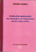 Probleme rezolvate din manualele matematica