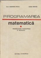 Programarea matematica - Programarea parametrica si neliniara