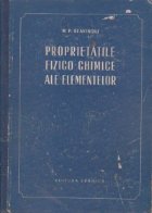 Proprietatile fizico-chimice ale elementelor (traducere din limba rusa)