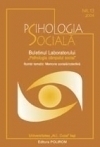 Psihologia Sociala Nr. 13/2004 - Buletinul Laboratorului �Psihologia cimpului social�, Universitatea �Al.I. Cuza�, Iasi, Numar tematic: Memorie sociala/colectiva