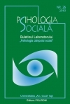 Psihologia Sociala. Buletinul Laboratorului Psihologia cimpului social. Nr. 26/ 2010