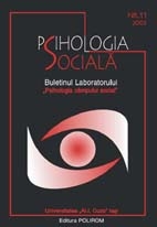 Psihologia sociala. Nr. 11/2003 - Buletinul Laboratorului "Psihologia cimpului social". Universitatea "Al.I. Cuza" Iasi