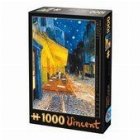 Puzzle 1000 piese Vincent Van Gogh - Cafe terrace at night