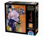 Puzzle 515 piese Henri de Toulouse-Lautrec - Jane Avril - Dancing