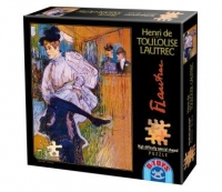 Puzzle 515 piese Henri de Toulouse-Lautrec - Jane Avril - Dancing