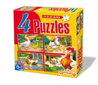 4 Puzzle Maxi - Animale