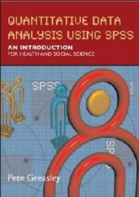 Quantitative data analysis using spss