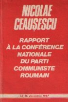 Rapport Conference Nationale Parti Communiste