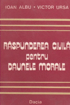 Raspunderea civila pentru daunele morale