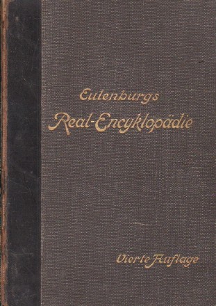 Real-Encyclopadie der Gesamten Heilkunde III. Band Brustfellentzundung - Dioscorea