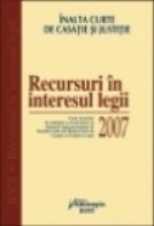 Recursuri interesul legii 2007