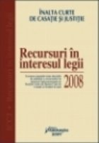 Recursuri in interesul legii 2008