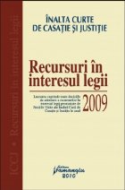 Recursuri interesul legii 2009