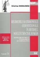 Regimurile matrimoniale conventionale sistemul noului