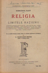 Religia in Limitele Ratiunii